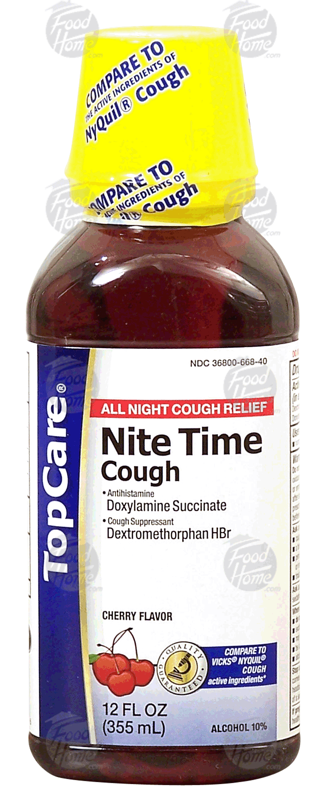 Top Care  nite time cough, cherry flavor Full-Size Picture